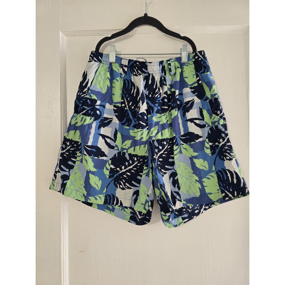 Men's Columbia Swim Shorts Trunks‎ Size Small Blue Green